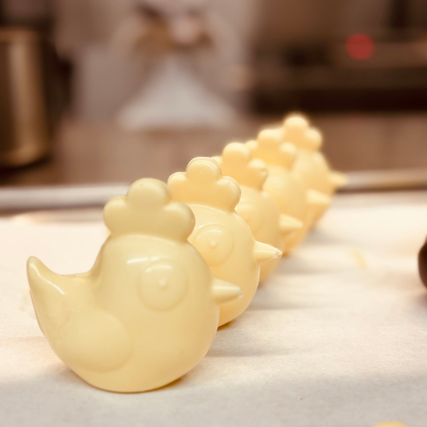 Gallina choco blanco