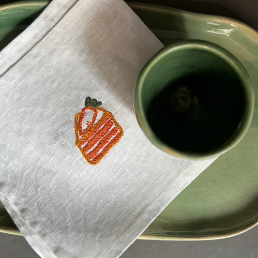 Servilleta de lino bordada a mano 4 modelos