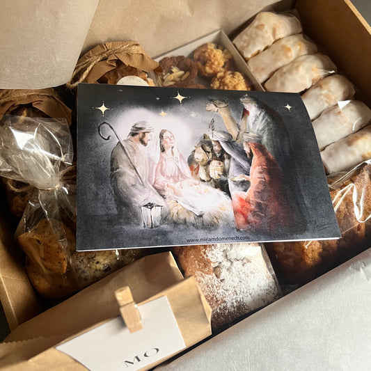 Desayuno de Navidad con felicitación de @miriamdomenech