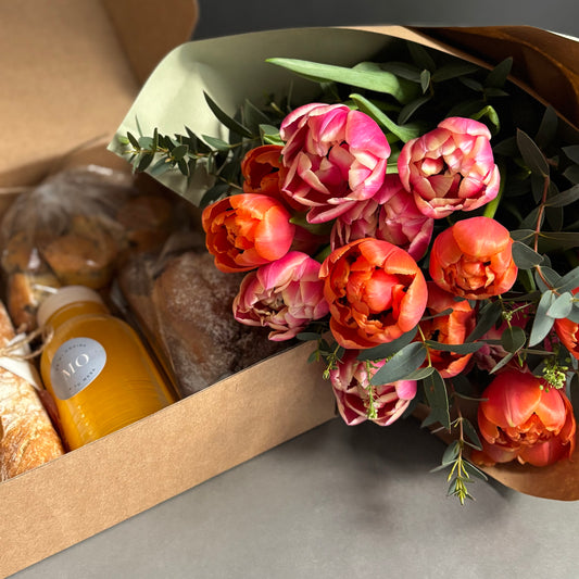 Desayuna con flores