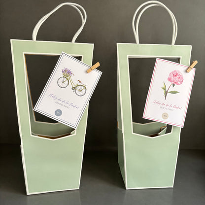 Bolsa verde agua para llenarla con lo que más te guste