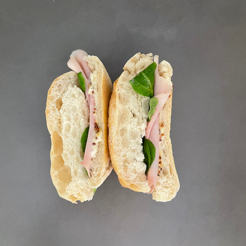Mollete vegetal de jamón dulce
